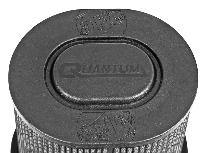 aFe Quantum Pro DRY S Air Filter Flat Top - 5in Flange x 9in Height - Burkken Auto Parts