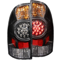 ANZO 2005-2015 Toyota Tacoma LED Taillights Black - Burkken Auto Parts