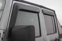 AVS 07-18 Jeep Wrangler (2 Door) Ventvisor & Aeroskin Deflector Combo Kit - Matte Black - Burkken Auto Parts