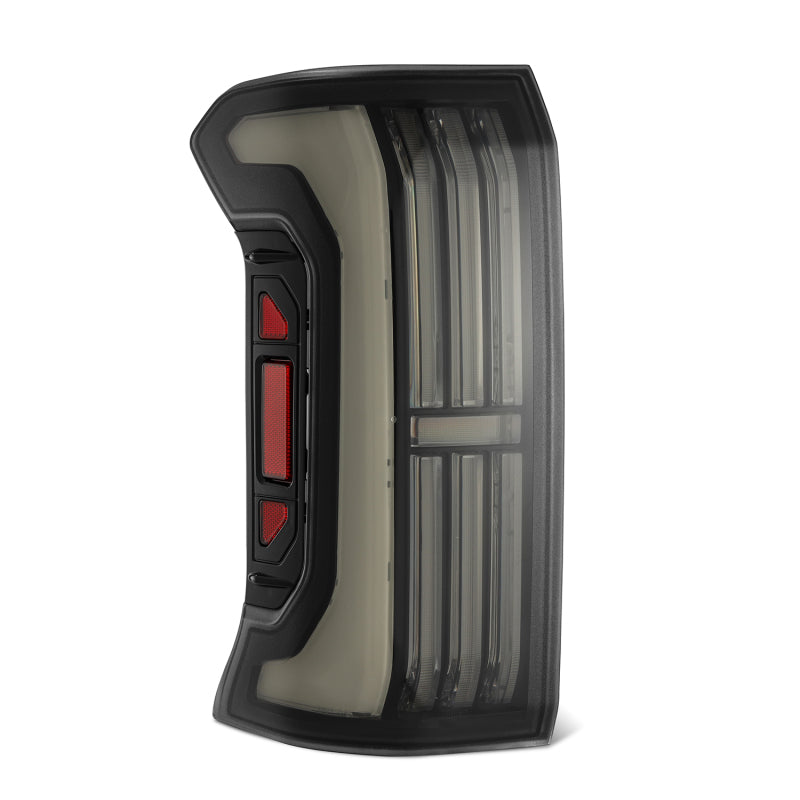AlphaRex 24-25 Toyota Tacoma NOVA-Series LED Prismatic Tail Lights - Alpha-Black - Burkken Auto Parts
