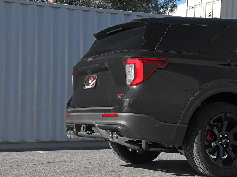 aFe MACH Force-Xp 2.5in. 304 SS C/B Exhaust 20-21 Ford Explorer V6-3.0L - Polished Tip - Burkken Auto Parts