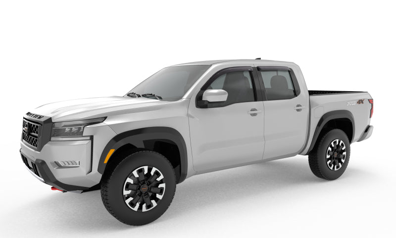 AVS 2022 Nissan Frontier (Crewcab Pickup) Ventvisor Outside Mount Window Deflectors 4pc - Smoke - Burkken Auto Parts