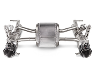Akrapovic 16-17 Ferrari 488 GTB/488 Spyder Slip-On Line (Titanium) w/ Carbon Tips - Burkken Auto Parts