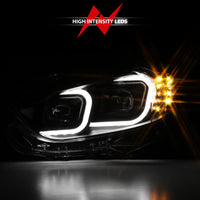 ANZO 2014-2015 Mazda 6 Projector Headlights w/ Plank Style Design Black - Burkken Auto Parts