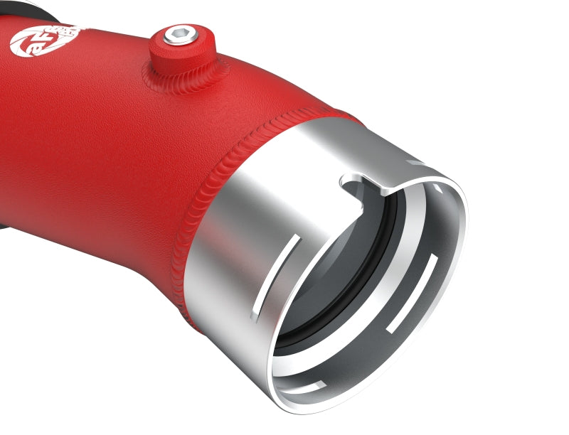 aFe 2024+ Toyota Tacoma BladeRunner  2.5in & 3in Aluminum Hot & Cold Charge Pipe Kit - Red - Burkken Auto Parts