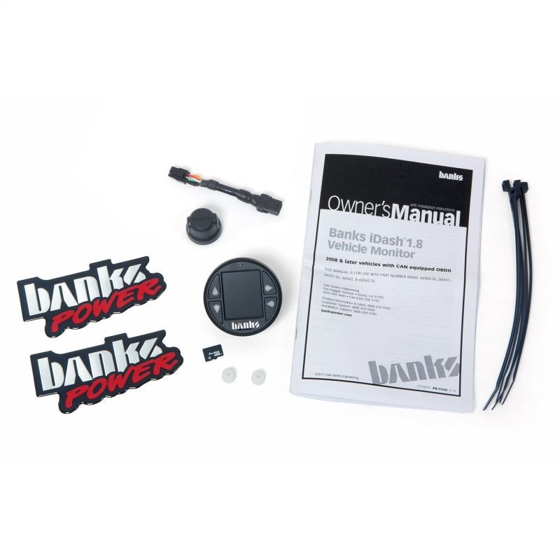 Banks Power iDash 1.8 DataMonster Universal CAN Gauge for use w/Banks Bus Modules - Burkken Auto Parts