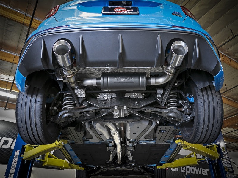 aFe Takeda 3in 304 SS Cat-Back Exhaust w/ Polished Tip 16-18 Ford Focus RS 2.3L (t) - Burkken Auto Parts