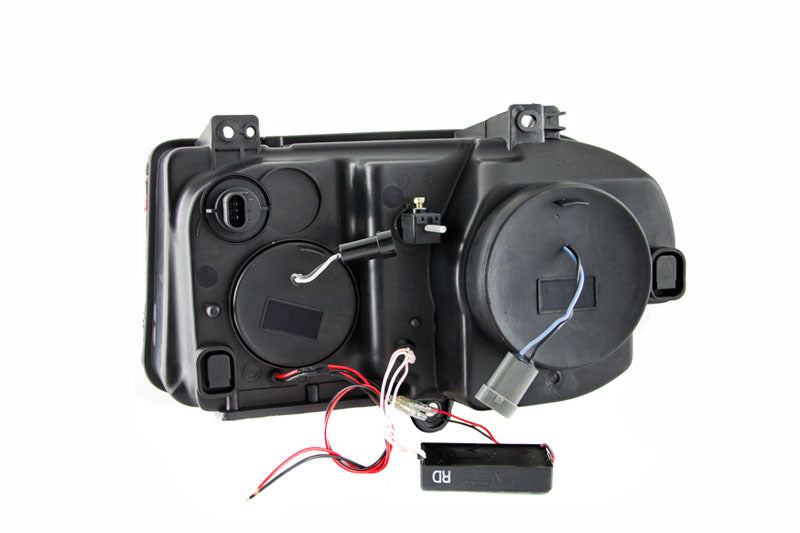 ANZO 2005-2010 Chrysler 300C Projector Headlights w/ Halo Black (CCFL) G2 - Burkken Auto Parts