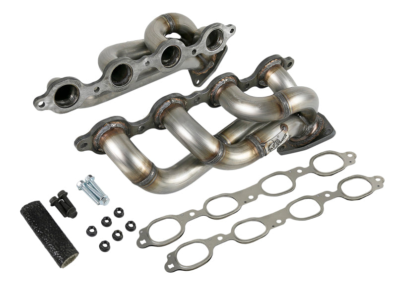 aFe Twisted Steel 1-3/4in 304SS Shorty Headers 2019 GM Silverado / Sierra 1500 V8-5.3L/6.2L - Burkken Auto Parts