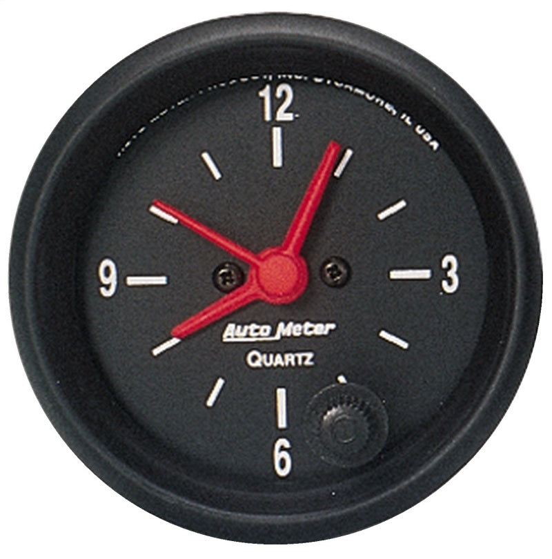 Autometer Z Series 52mm Electric Clock - Burkken Auto Parts
