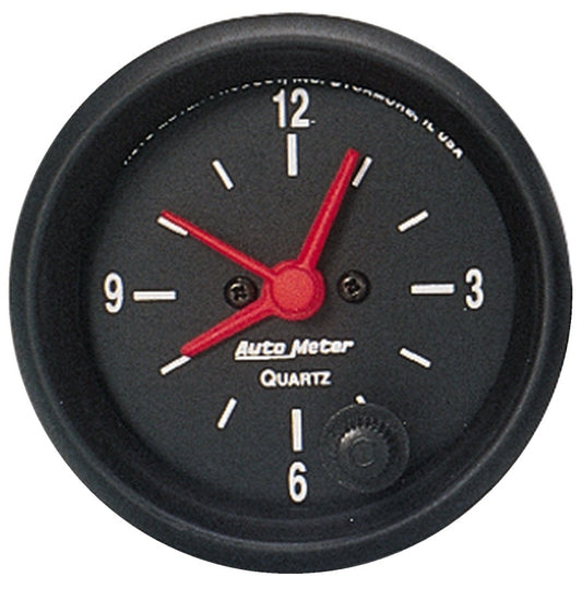 Autometer Z Series 52mm Electric Clock - Burkken Auto Parts