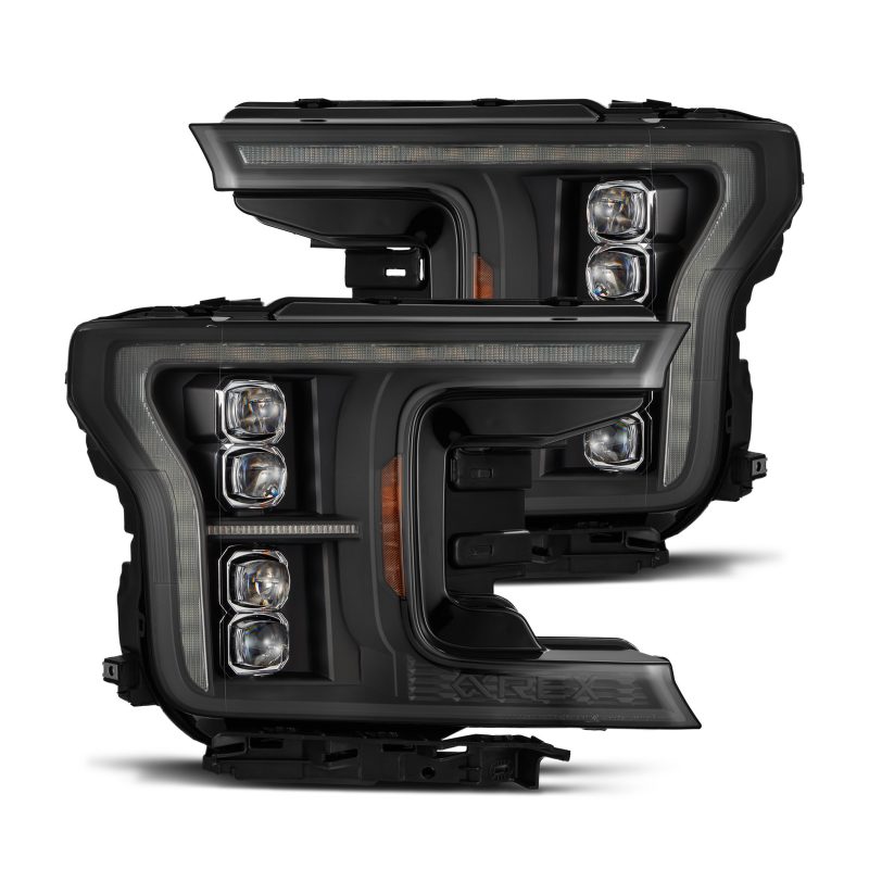 AlphaRex 18-20 Ford F-150 NOVA LED Proj Headlight  Blk (14th Gen G2 Style) - Burkken Auto Parts
