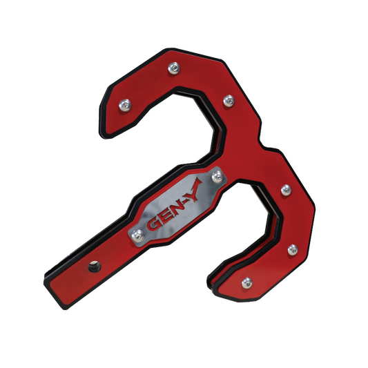 Gen-Y Hulk 2.5 32K Tow Hook 2.5in Shank - Black/Red