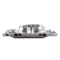 Edelbrock SBC Perf Air Gap Manifold Polished - Burkken Auto Parts