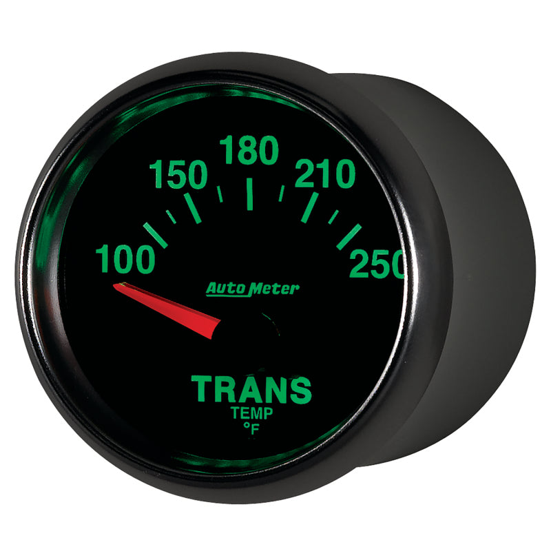 Autometer GS 52mm 100-250 Degree F Short Sweep Electronic Transmission Temperature Gauge - Burkken Auto Parts