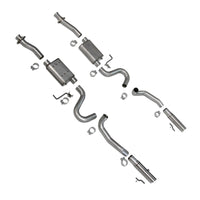 BBK 86-04 Mustang Cat Back Kit Varitune Mufflers Stainless Steel Tips - Burkken Auto Parts