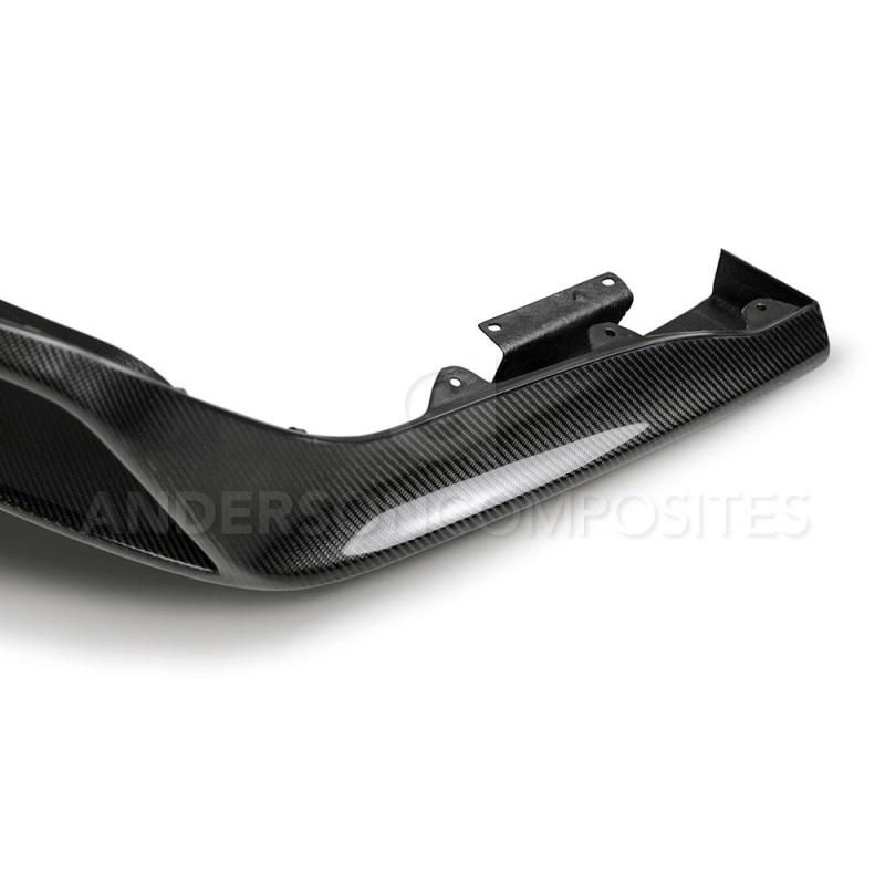 Anderson Composites 15-16 Ford Mustang R-Style Carbon Fiber Rear Valance (for Quad Tip Exhaust) - Burkken Auto Parts