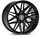 Vossen HF-7 22x9 / 5x112 / ET25 / Flat Face / 66.5 - Gloss Black Wheel - Burkken Auto Parts