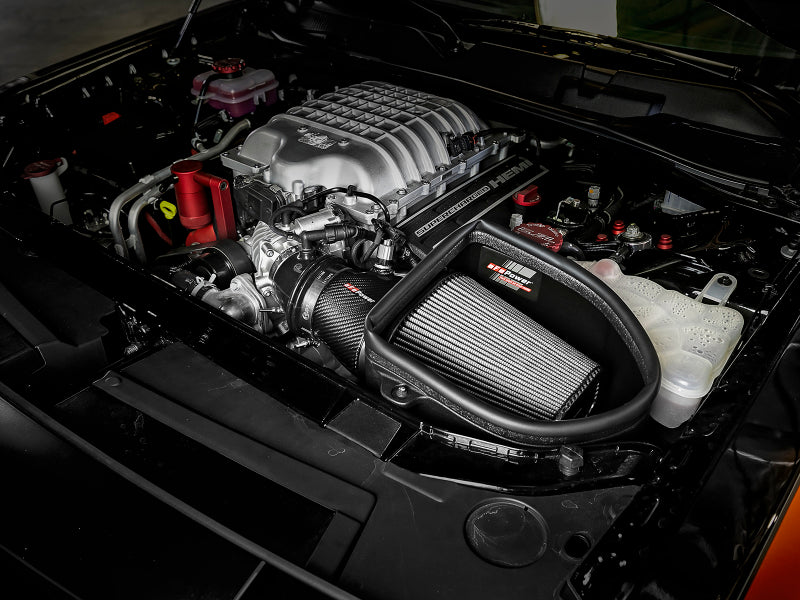 aFe Magnum Force Stage-2 Track Series Carbon Fiber AIS w/Pro Dry S Media-18 Dodge Challenger V8-6.2L - Burkken Auto Parts