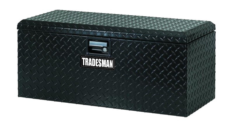 Tradesman Aluminum ATV Flush Mount Storage Box (32in.) - Black - Burkken Auto Parts