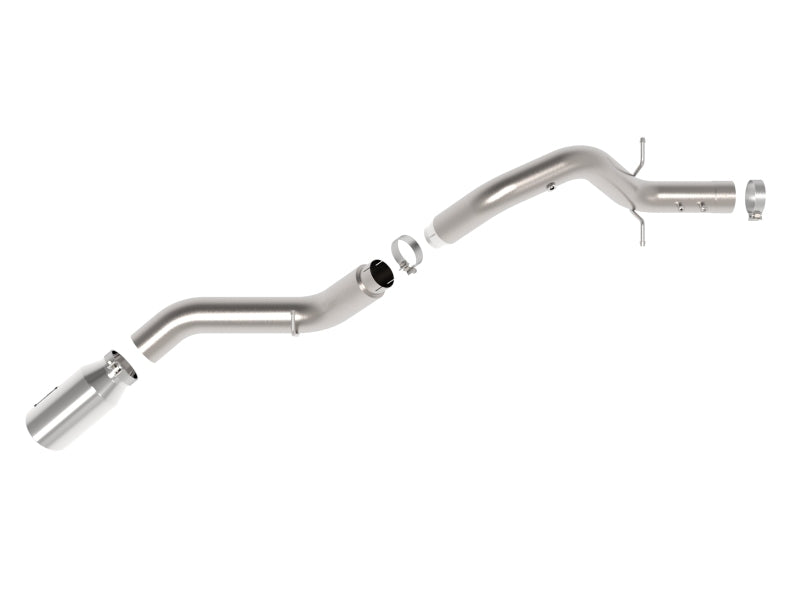 aFe Large Bore-HD 5in 409SS DPF-Back Exhaust System w/Pol Tip 24-25 GM Diesel Trucks V8-6.6L(td) L5P - Burkken Auto Parts