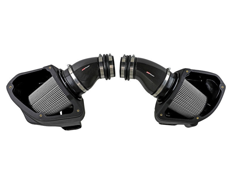 aFe Black Series Stage-2 Carbon Fiber Cold Air Intake System w/ Pro DRY S Media - 18-19 BMW M5 (F90) - Burkken Auto Parts