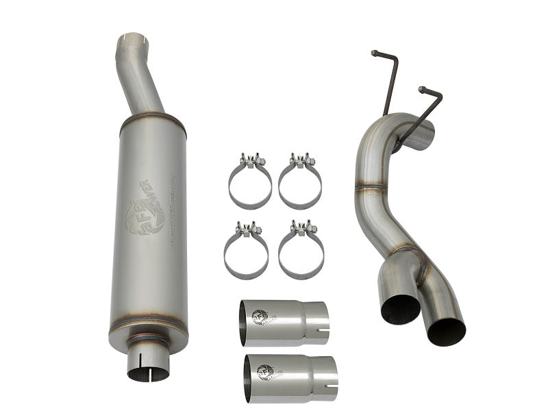 aFe POWER Rebel Series 3.5in 409 SS Cat Back Exhaust w/Pol Tips 14-17 RAM 2500/3500 V8-6.4L Hemi - Burkken Auto Parts