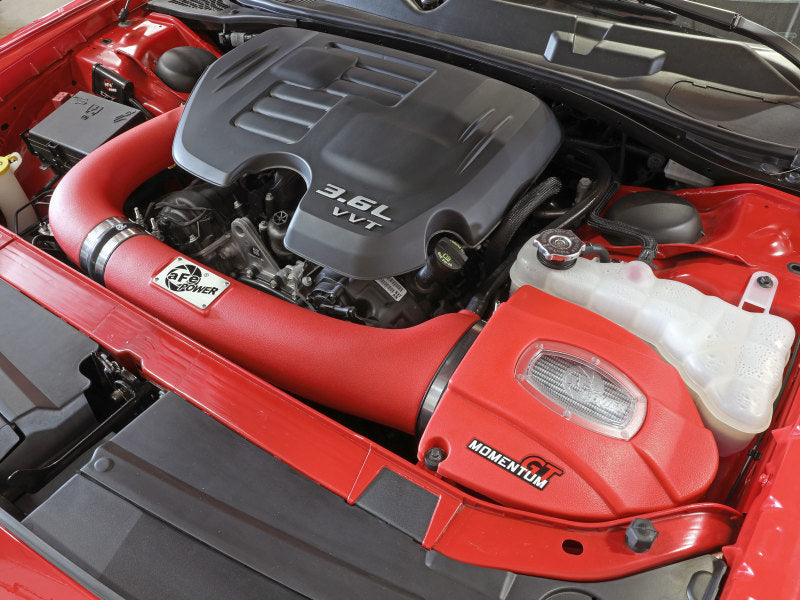aFe Momentum GT Dry S Stage-2 Intake System 11-15 Dodge Challenger/Charger V6-3.6L (Red) - Burkken Auto Parts