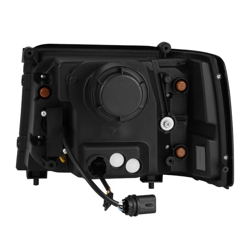 AlphaRex 92-96 Ford F-Series/Bronco PRO-Series Proj Headlights Alpha-Blk w/Seq. Sig & DRL - Burkken Auto Parts