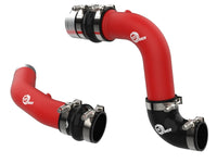 aFe 23-24 Ford Diesel Trucks V8-6.7L (td) BladeRunner Aluminum Hot and Cold Charge Pipe Kit - Red - Burkken Auto Parts