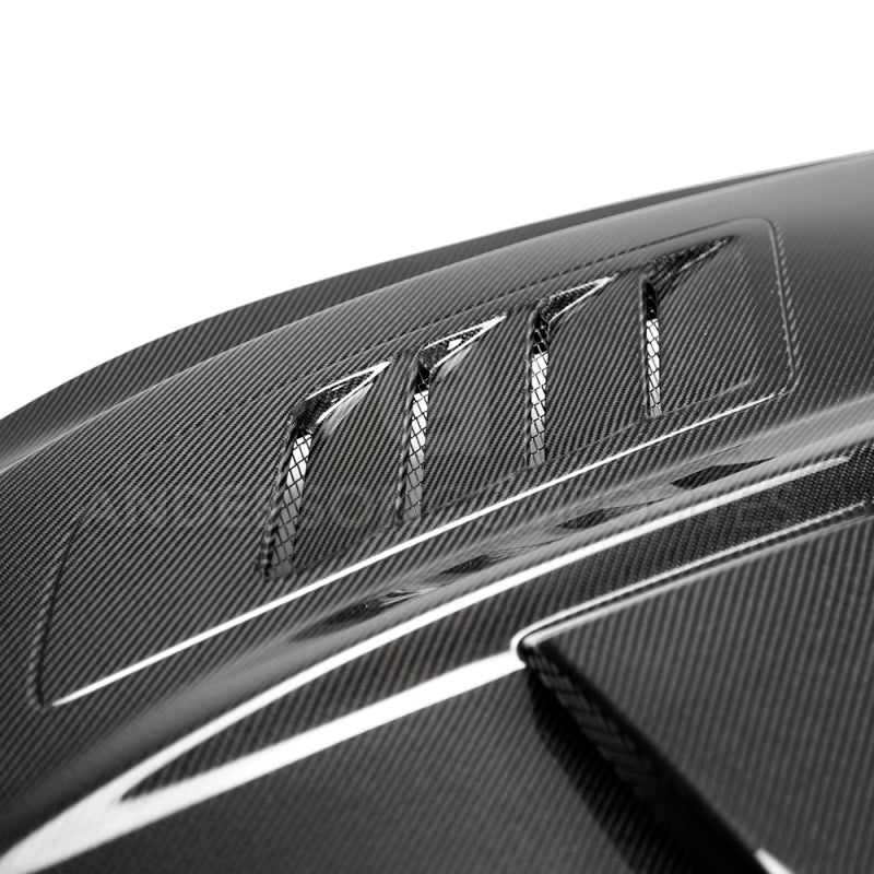 Anderson Composites 2018-2019 Ford Mustang Ram Air Double Sided Carbon Fiber Hood - Burkken Auto Parts