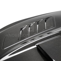 Anderson Composites 2018-2019 Ford Mustang Ram Air Double Sided Carbon Fiber Hood - Burkken Auto Parts