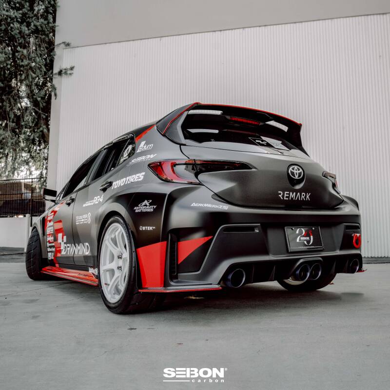 Seibon 2023+ Toyota GR Corolla MB-Style Carbon Fiber Rear Lip - Burkken Auto Parts