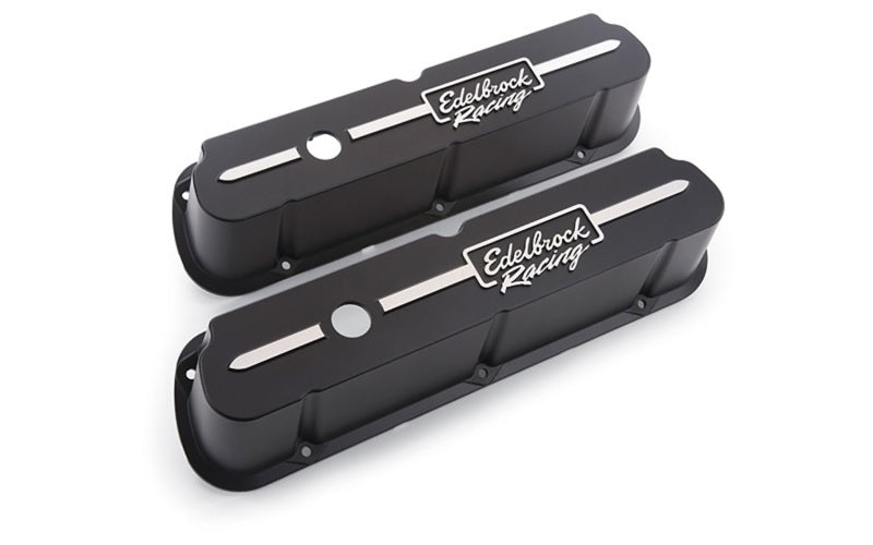 Edelbrock Valve Cover Racing Series Ford 289-302-351W CI V8 Tall Black - Burkken Auto Parts