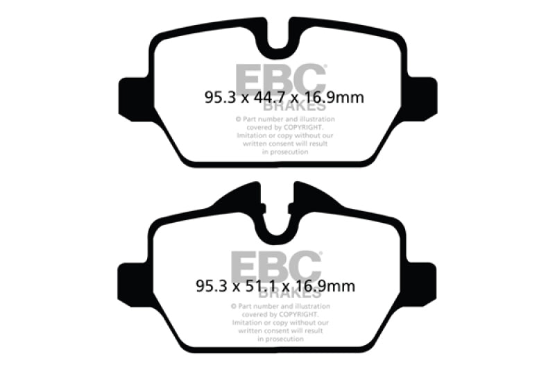 EBC 10+ Mini Countryman 1.6 Cooper Greenstuff Rear Brake Pads - Burkken Auto Parts