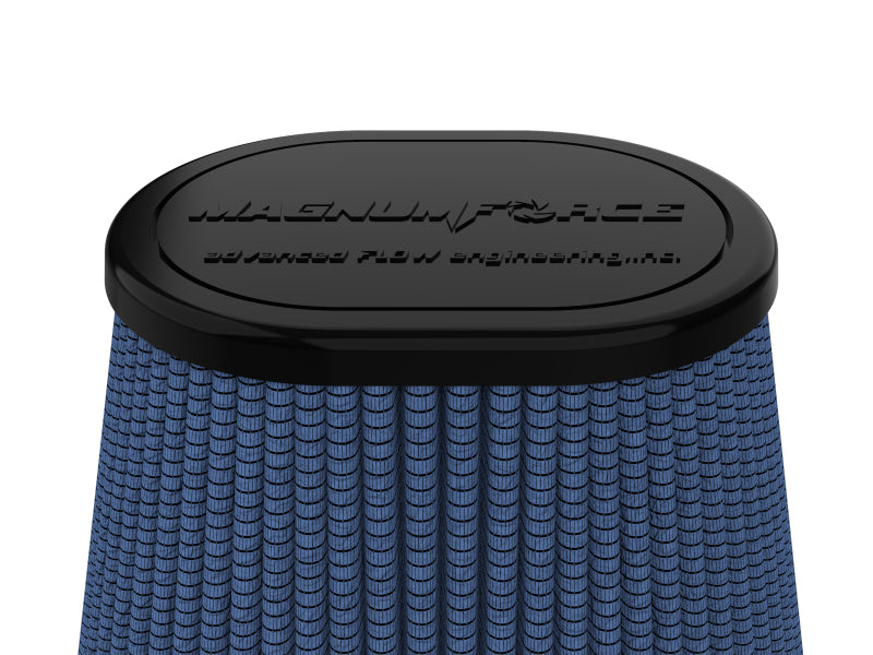 aFe MagnumFORCE Intake Replace Air Filter w/Pro5R Med 4in F x 7.75x6.5in B x 4.75x3.5in T x 7in H - Burkken Auto Parts