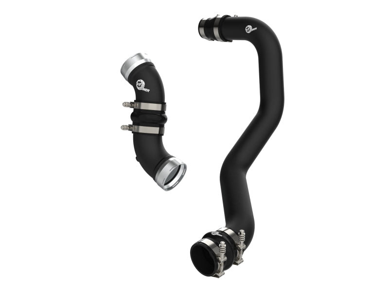 aFe 06-10 GM Diesel Trucks V8 6.6L BladeRunner Aluminum Hot & Cold Charge Pipe Kit - Black - Burkken Auto Parts