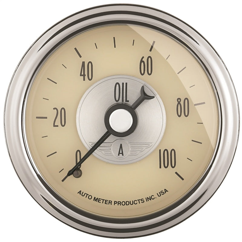Autometer Prestige Series 52mm 0-100 PSI Mechnical Oil Pressure Gauge - Burkken Auto Parts
