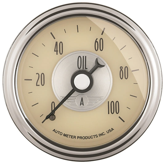 Autometer Prestige Series 52mm 0-100 PSI Mechnical Oil Pressure Gauge - Burkken Auto Parts