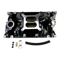 Edelbrock RPM Air-Gap Manifold for Small-Block Chevy Vortec - Black Plasma Finish