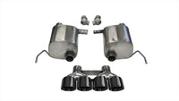 Corsa 2014-2019 Corvette C7 Coupe 6.2L V8 AT/MT 2.75in Valve-Back Dual Rear Exit Black Sport Exhaust - Burkken Auto Parts