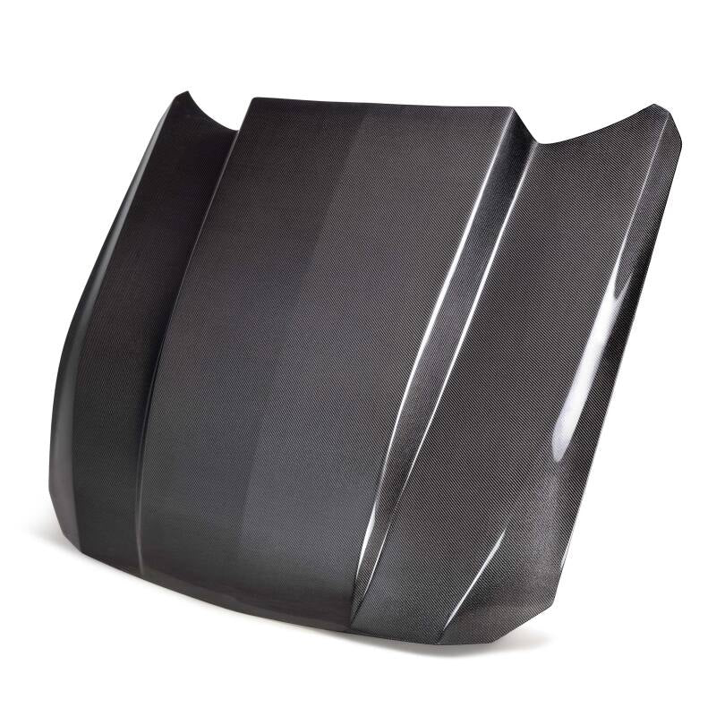Anderson Composites 2024 Ford Mustang Type-CJ Double-Sided Carbon Fiber Cowl Hood - Burkken Auto Parts