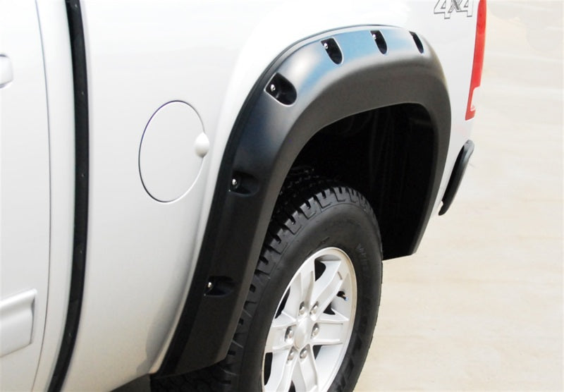 Lund 07-13 GMC Sierra 1500 RX-Rivet Style Smooth Elite Series Fender Flares - Black (4 Pc.) - Burkken Auto Parts
