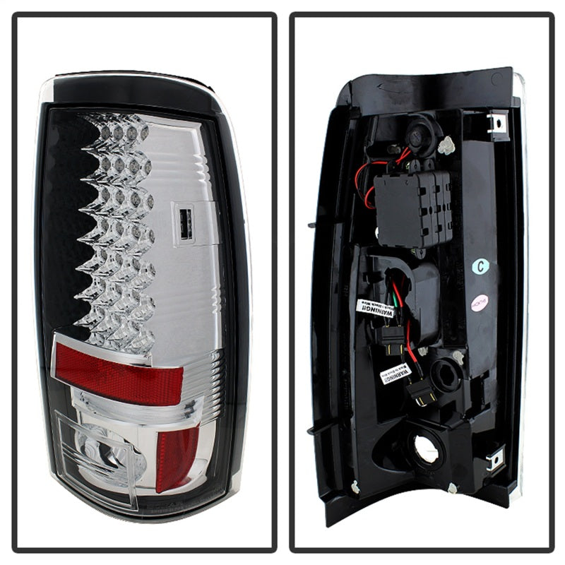 Spyder Chevy Silverado 1500/2500 03-06 (Does Not Fit Stepside)LED Tail Lights Chrm ALT-YD-CS03-LED-C - Burkken Auto Parts