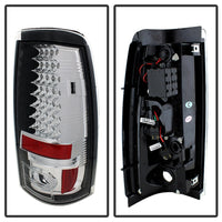 Spyder Chevy Silverado 1500/2500 03-06 (Does Not Fit Stepside)LED Tail Lights Chrm ALT-YD-CS03-LED-C - Burkken Auto Parts