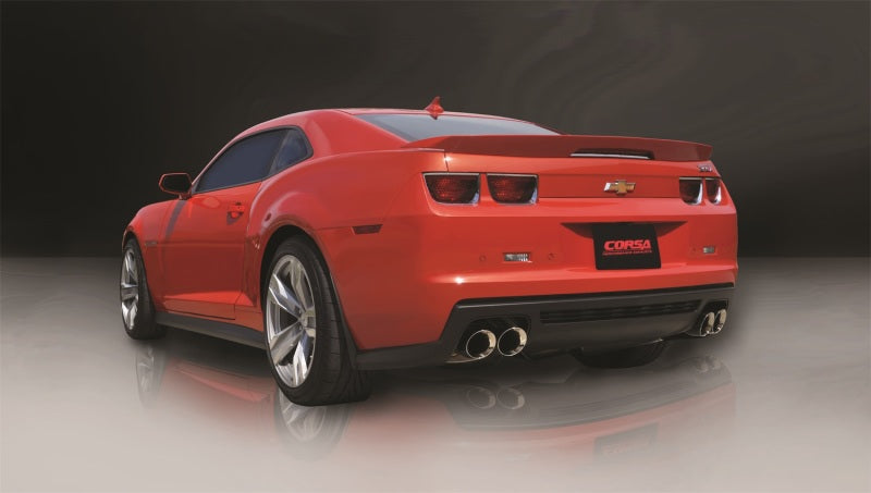 Corsa 2012-2015 Chevrolet Camaro Coupe ZL1 6.2L V8 Polished Sport Cat-Back + XO Exhaust - Burkken Auto Parts
