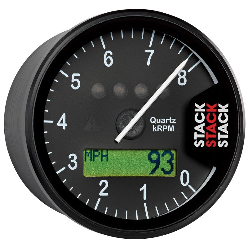 Autometer Stack Display Tachometer 0-8K RPM - Black - Burkken Auto Parts