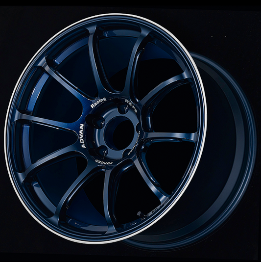 Advan Racing RZ-F2 18x9.5 +45 5-120 Racing Titanium Blue & Ring Wheel - Burkken Auto Parts