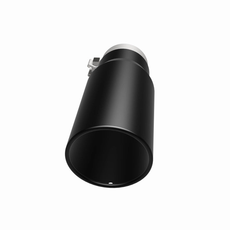 MagnaFlow Tip Stainless Black Coated Single Wall Round Single Outlet 5in Dia 3.5in Inlet 14.5in L - Burkken Auto Parts