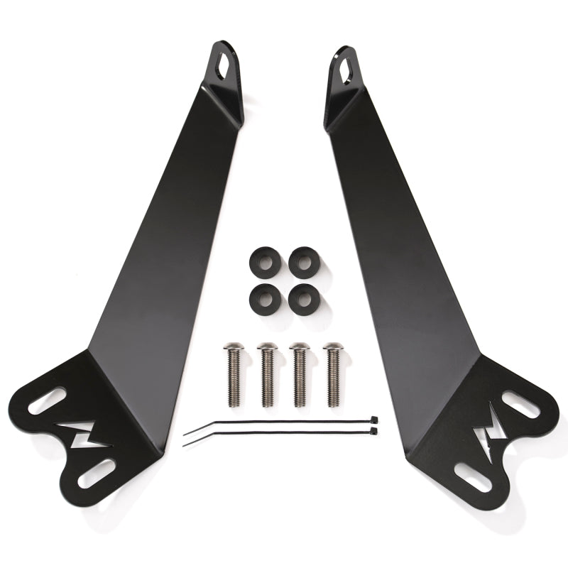 ANZO 2007-2015 Jeep Wrangler 12in inch LED Bar Hood Mounting Brackets - Burkken Auto Parts